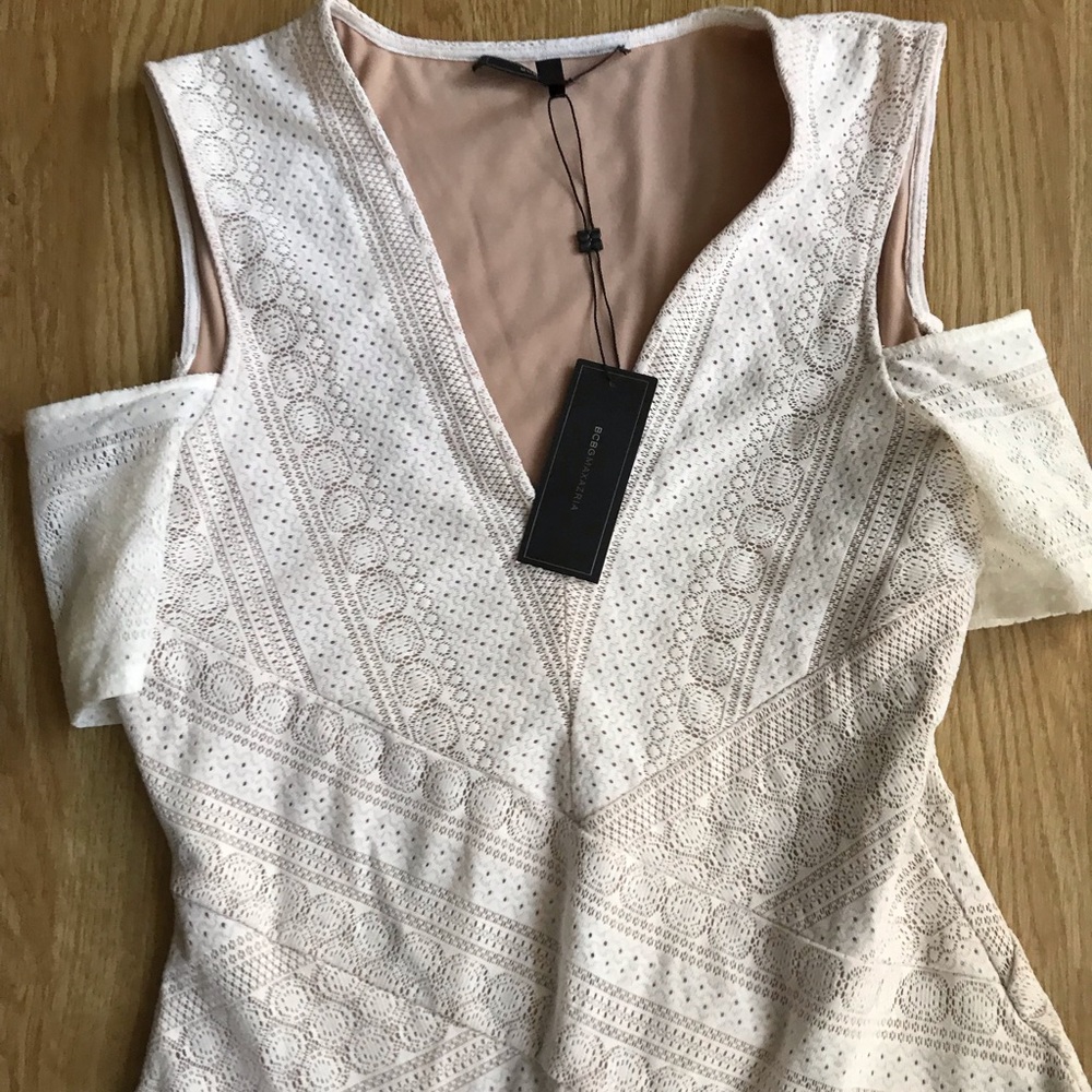 New Bcbg odette white dress